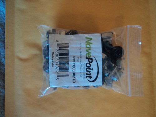NAVEPOINT 25-Piece Cage Nut Set M6 nuts, black washers & screws NEW / UNUSED - Zdjęcie 9 z 12