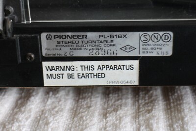 PL 516 Courroie Plate Compatible Avec Pioneer PL 516 Platine Vinyle