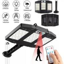 Commercial 1000000LM LED Outdoor Dusk to Dawn Solar Street Light Road Area Lamp