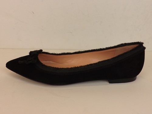 NUEVA BAILARINA MARC BY MARC JACOBS NEGRA GAMUZA PUNTA ARCO PLANO 39 - Imagen 5 de 12