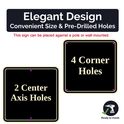 Custom Personalized 30"x30" Metal Sign, ACM Aluminum, DARK GREEN - Made in USA - Picture 12 of 17