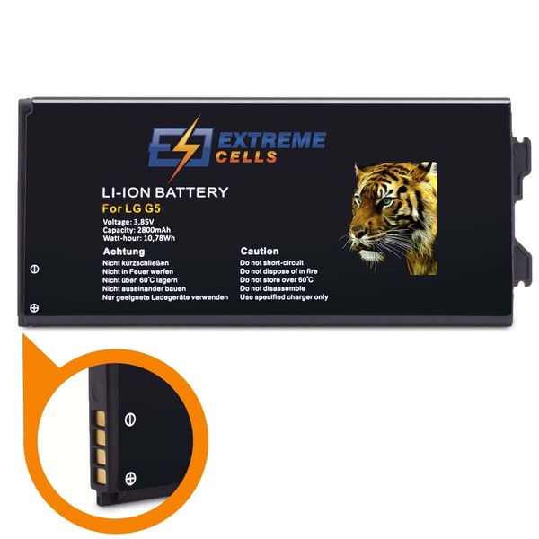 Extremecells Akku Passend FüR Lg G5 H850 & Lg G5 Dual Sim H860N Lte Batterie-image
