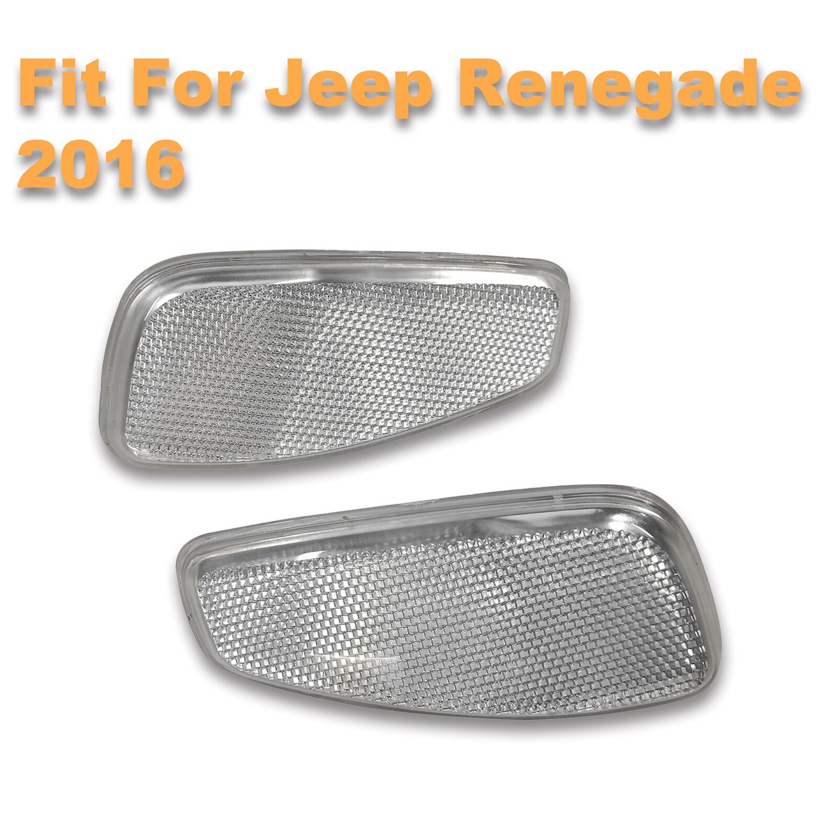 LED Side Marker Light Set (Clear/White) – Fits 2015+ Jeep Renegade (Front L+R)