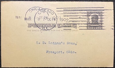 1909 *W. W. & O. L. HUNTER* CHICAGO, ILL (L. D. LATHAM'S SONS
