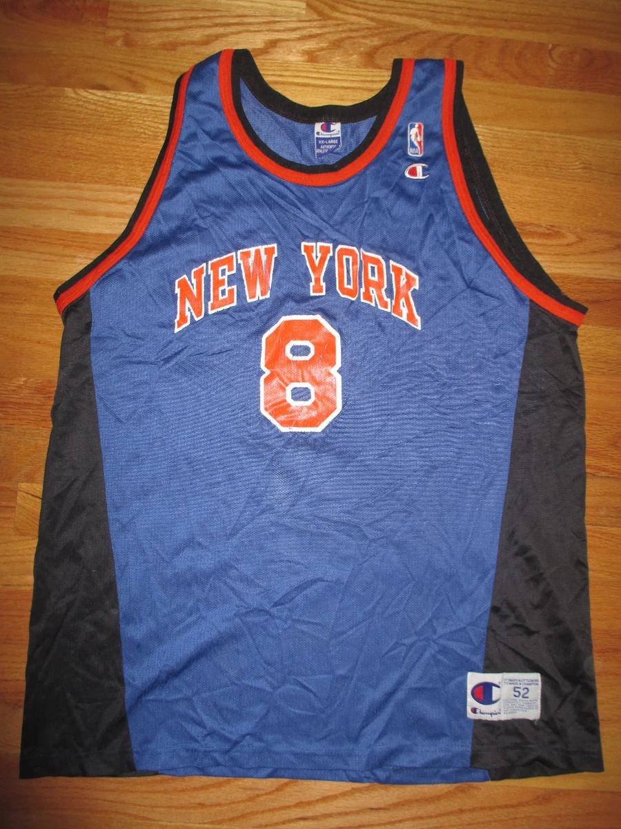 Vintage Champion New York Knicks Latrell Sprewell Jersey Size 52