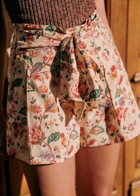 Sezane Tyson Shorts XS 34 Women Casual High Rise Floral