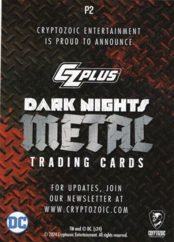 DC Comics Universe Dark Nights Metal Promo Trading Card P2 Cryptozoic CZPlus - Imagen 2 de 2