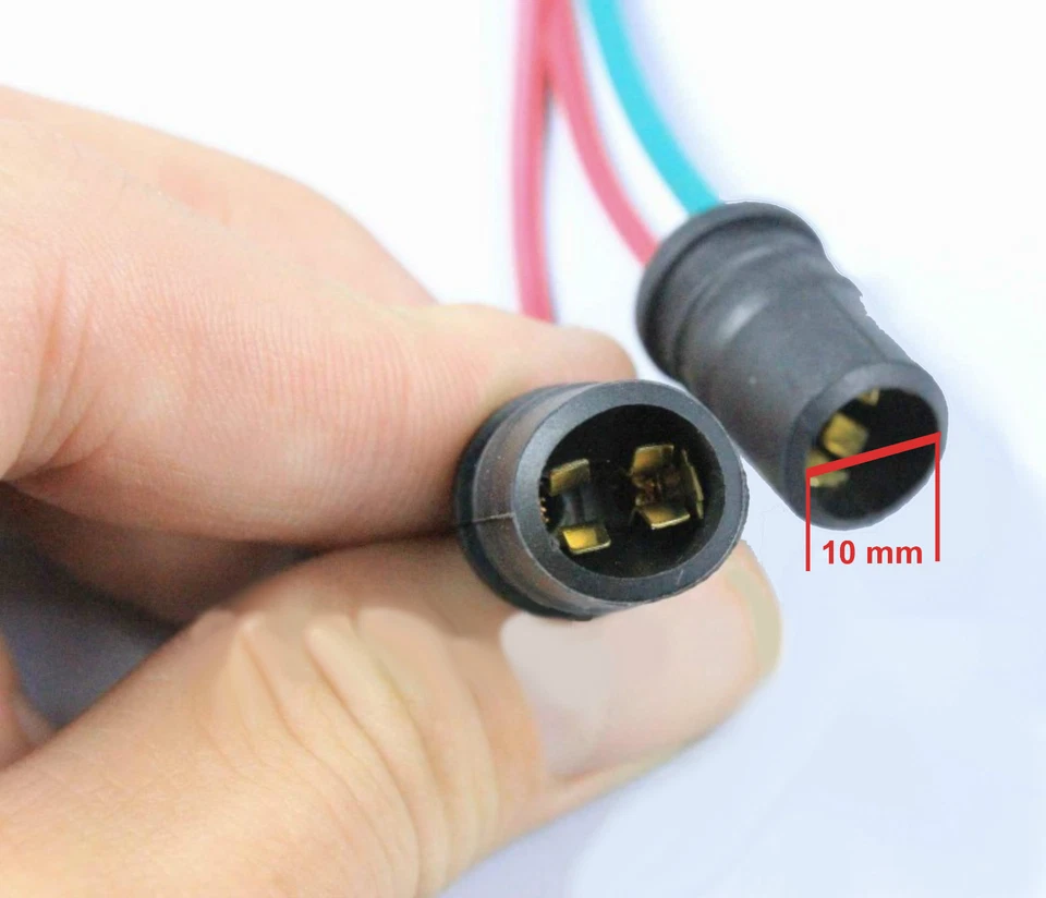 2 uds W5W T10 base de goma base de vidrio casquillo luz de estacionamiento luz de estacionamiento zócalo T10b - Imagen 2 de 4