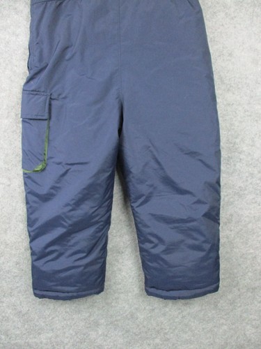 OshKosh Ski Bibs Boys Large 7 Blue Snowsuit Overalls Side Zip Winter Pants Girls - Picture 14 of 18