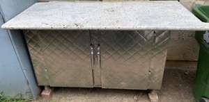 Stainless Steel/Granit Kitchen Patio/Indoor Cabinet 65x40x28" L.A,Cal pickup