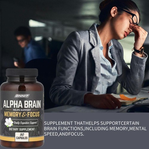 Brain Memory & Focus 90 Capsule Integratore Cervello per Uomo e Donna Nuovo - Foto 5 di 10