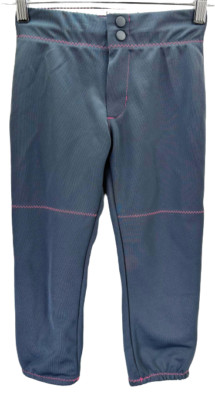 Intensity Mädchen Baseline Low Rise Doppel Strick Softball Pant-Black / Pink, M