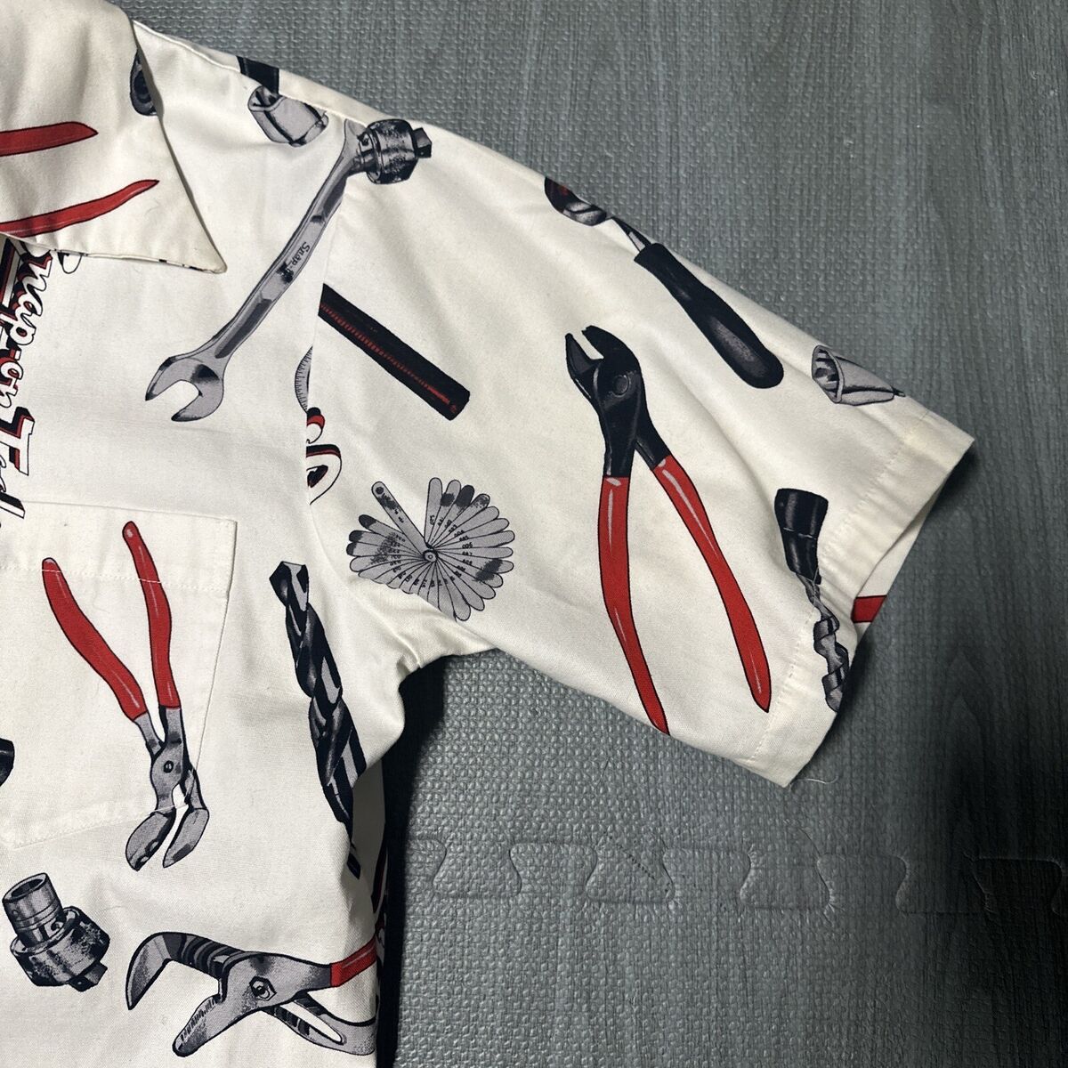 Vintage 70s Snap-On Tools Hawaii Shirt Surf Line Rare Loop Vintage 70s Snap-On Tools Hawaii Shirt Surf Line Rare Loop