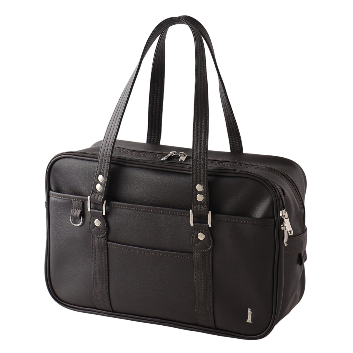 EAST BOY ブラック バッグ EASTBOY Japan School Bag Synthetic Leather Size A4 Chocolate