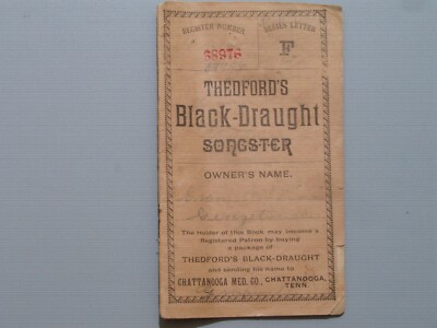 Thedford's Black Draught Songster Quack Medicine Booklet