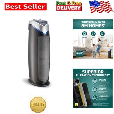 Quiet yet Powerful 4-in-1 HEPA Air Purifier - Covers 743 Sq. Ft. for Fresh Air