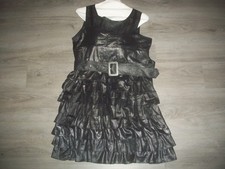 womens Little black dress.Shiny.ruffled.tiers.size large