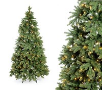 Weihnachtsbaum KüNstlicher Tannenbaum Kunstbaum Led-Beleuchtung Kiefer 210Cm
