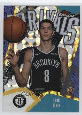 2025 Topps Finest Arrivals Geometric Refractor Egor Demin Dëmin Rookie RC 11ng