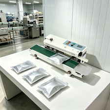 FR-900 Continuous Sealing Machine Heat Automatic Horizontal Plastic Bag Sealer