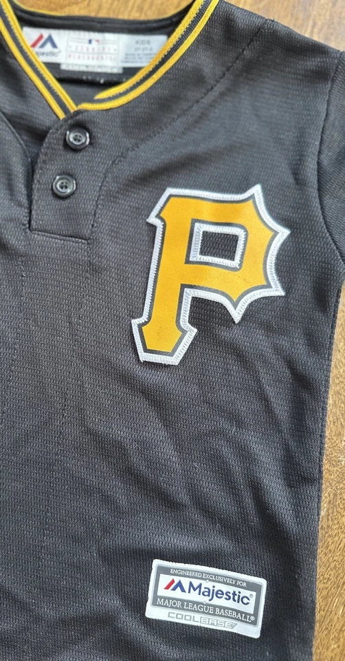 Camiseta deportiva 100 % auténtica Majestic - Piratas de Pittsburgh Andrew McCutchen 2T niño Foto 4 de 4