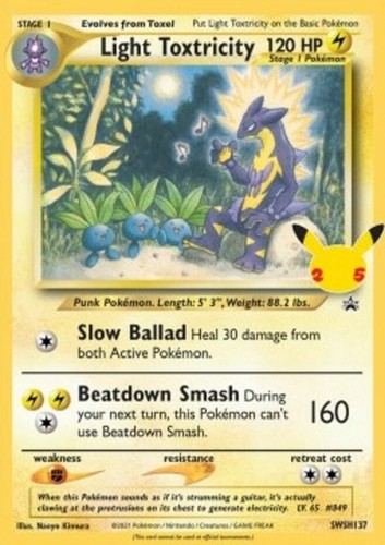 Light Toxtricity - SWSH137 - SWSH Black Star Promos PL/MP, English Pokemon SWSH