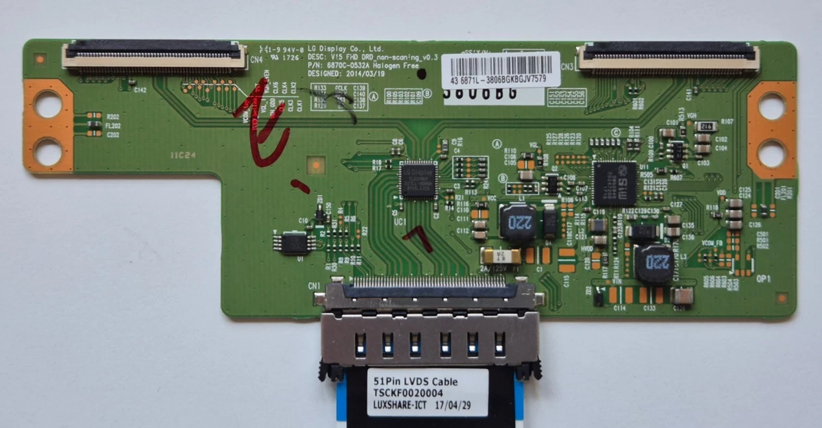 Kit Leds Panasonic Tc-55le54 (2tiras 66led) - Aluminio, Nvo | Cuotas sin interés