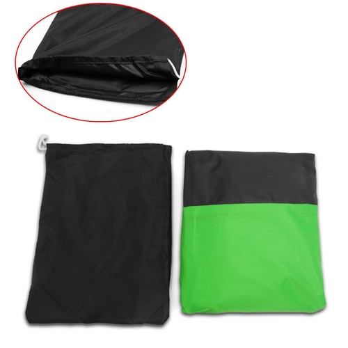 XXXL 180T Funda protectora de moto motocicleta bicicleta scooter negro y verde - Imagen 2 de 7
