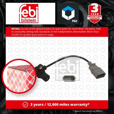 RPM / Crankshaft Sensor fits AUDI A3 1.6 1.8 2.0 96 to 13 06A906433G 06A906433L