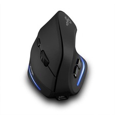 Optical Wireless Mouse Rechargeable 2400 DPI Vertical Ergonomic USB Cordless