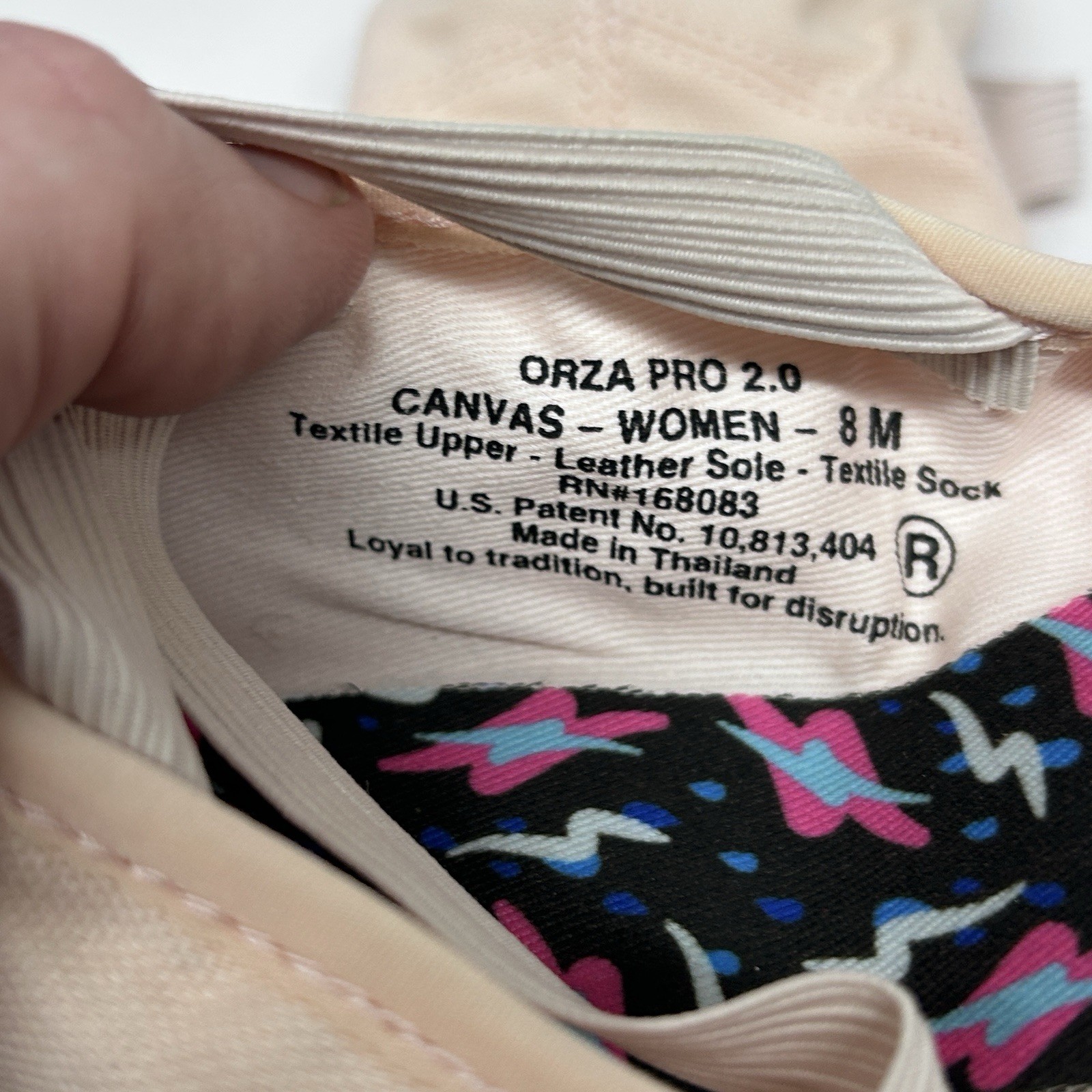 Orza Pink Split Sole Canvas Ballet Shoes Women's 8M OP2.0. image 4