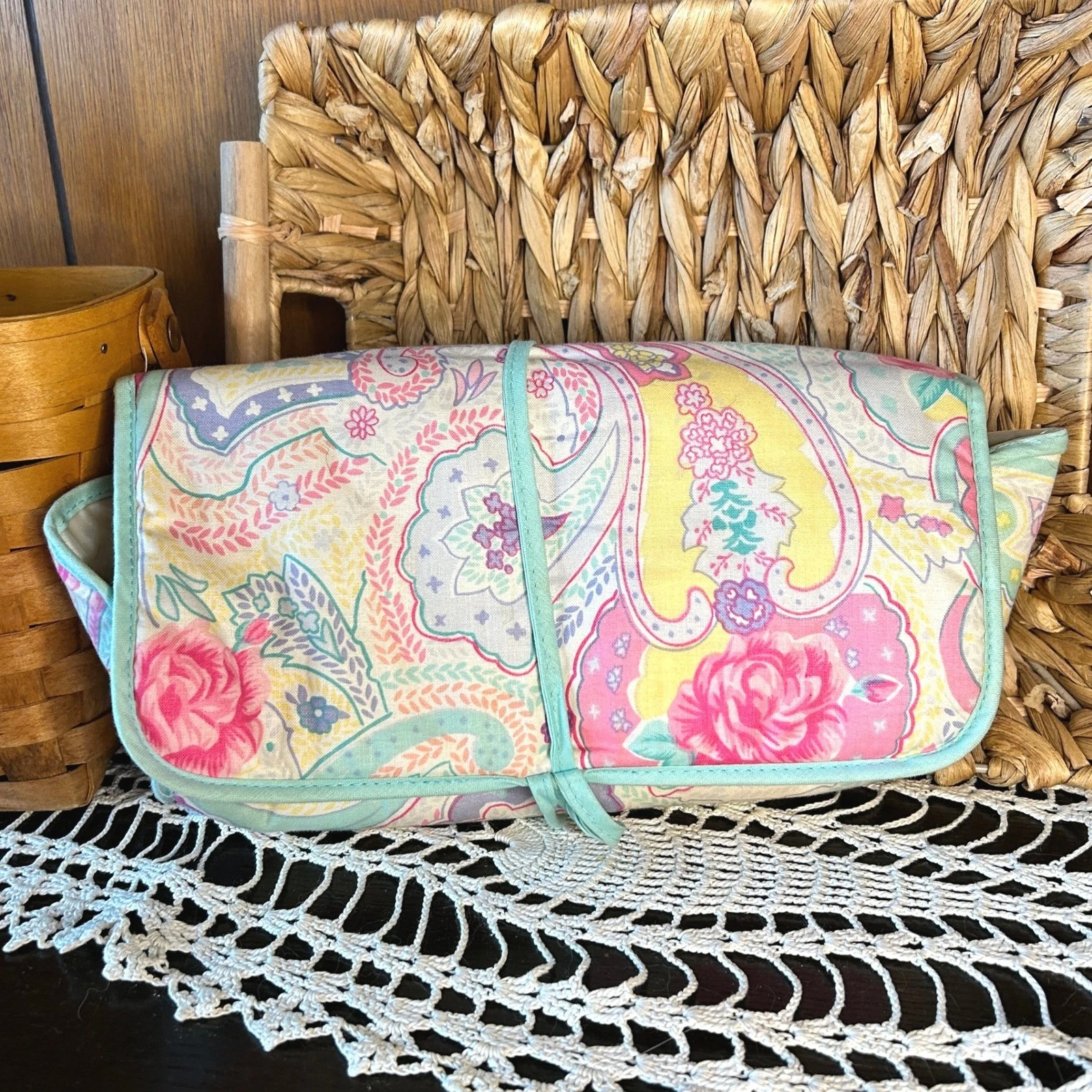 Vintage Diane von Furstenburg Travel Makeup Organizer Bag