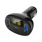 2.4A Dual USB QC3.0 32W Type-C Car Charger Fast Charge Adapter Cigarette Lighter