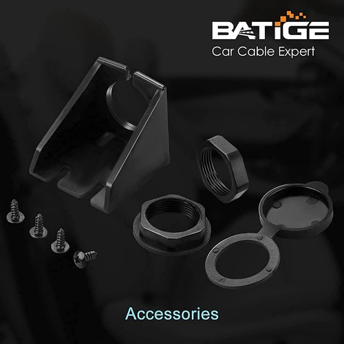 BATIGE Single Port USB 3.0 Male to Female AUX Car Mount Flush Cable 3ft - 第 9/9 張圖片