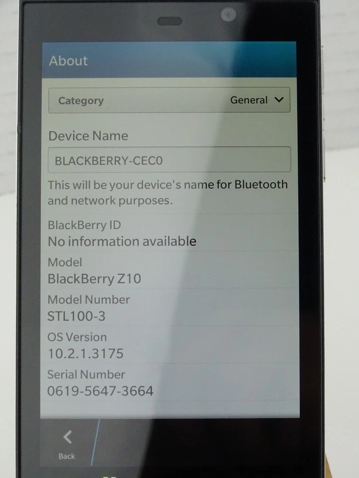 Teléfono Móvil Blackberry Z10 Original 4G 16GB ROM 2GB RAM 8MP GPS BlackBerryOS Foto 4 de 4