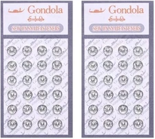 48 PCS 6mm Silver Mini Sew-on Snap Buttons for Doll Clothes DIY Accessories