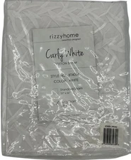 Rizzy Home Carly 100% Cotton King Sham 20" X 36" White Beautifully Designed