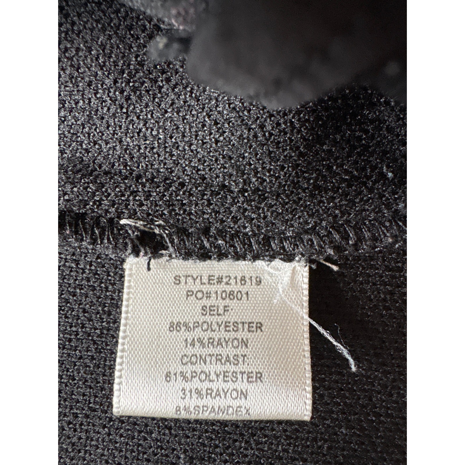 Skies Are Blue Black Knit Open Front Blazer Jacket Cuffed Sleeves Women's Large