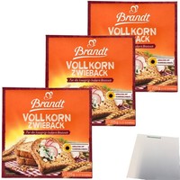 Brandt Vollkorn Zwieback Knuspriger Genuss 3Er Pack 3X225G Packung Usy Block