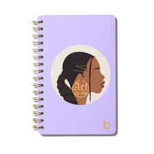 NEW Be Rooted 240pg Ruled Journal 5.5"x8.5" Act Up Sis Lined Paper Hard Cover