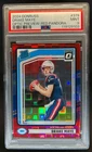 2024 Donruss Drake Maye Optic Rated Rookie Preview Red Pandora #379 PSA 9