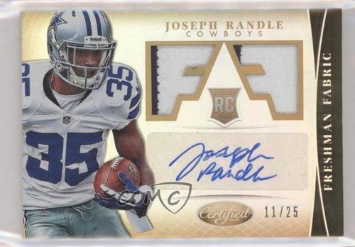 2013 Certified Freshman Fabric Mirror Gold 11/25 Joseph Randle #315 Rookie RC