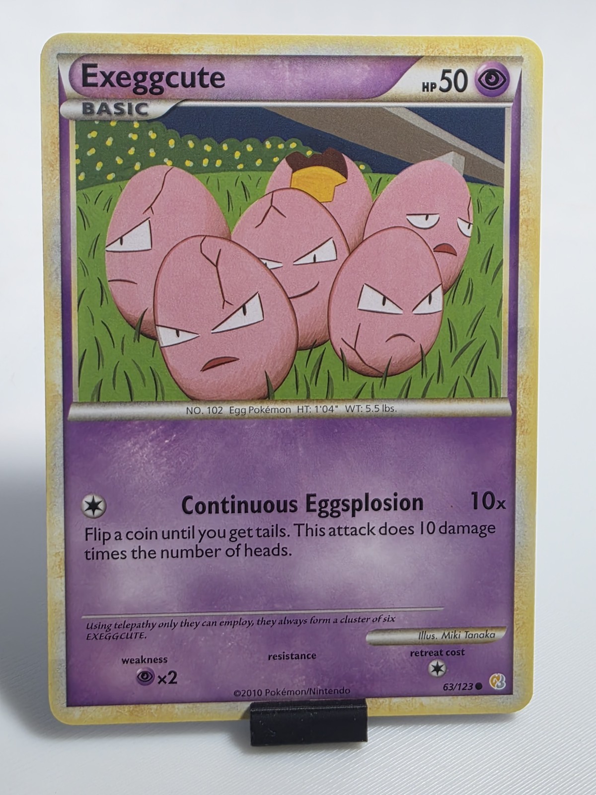 EXEGGCUTE 63/123 COMMON HEARTGOLD & SOULSILVER POKEMON LP