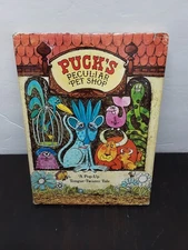 'Puck's Peculiar Pet Shop' Pop-Up Tongue Twister Tale by Dean Walley 1970 HC, DJ