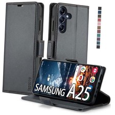Samsung Wallet Case with Card Holder RFID Galaxy A25 5G Fashion Black