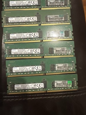 Lot of 4 Micron 16GB 1Rx4 PC4-2666V 2666MHz ECC Server  MTA18ASF2G72PZ-2G6D1RG