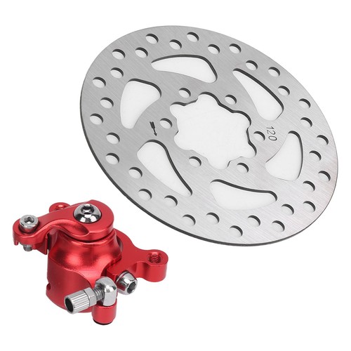 New Car 4.7in Brake Disc Red Caliper Parts For MBX10 MBX11 Moto Rear Mini Bike - Picture 12 of 24