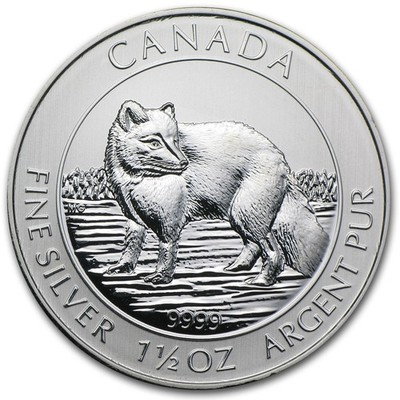 2014 Canada 1.5 oz Silver $8 Arctic Fox BU | eBay