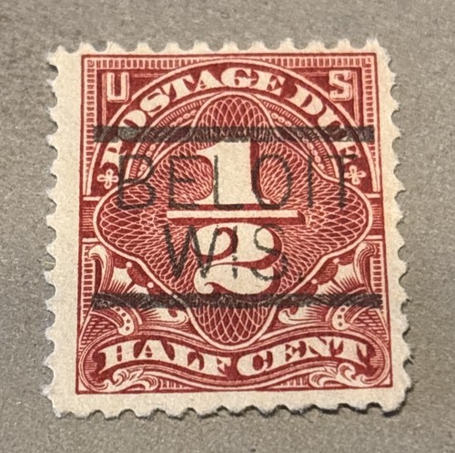BELOIT WISCONCIN PRECANCEL TYPE 547 1/2C POSTAGE DUE SC J68 / PBP12