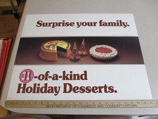 Baskin Robbins ice cream 1980s store sign halloween witch SURPRISE DESSERT 3X